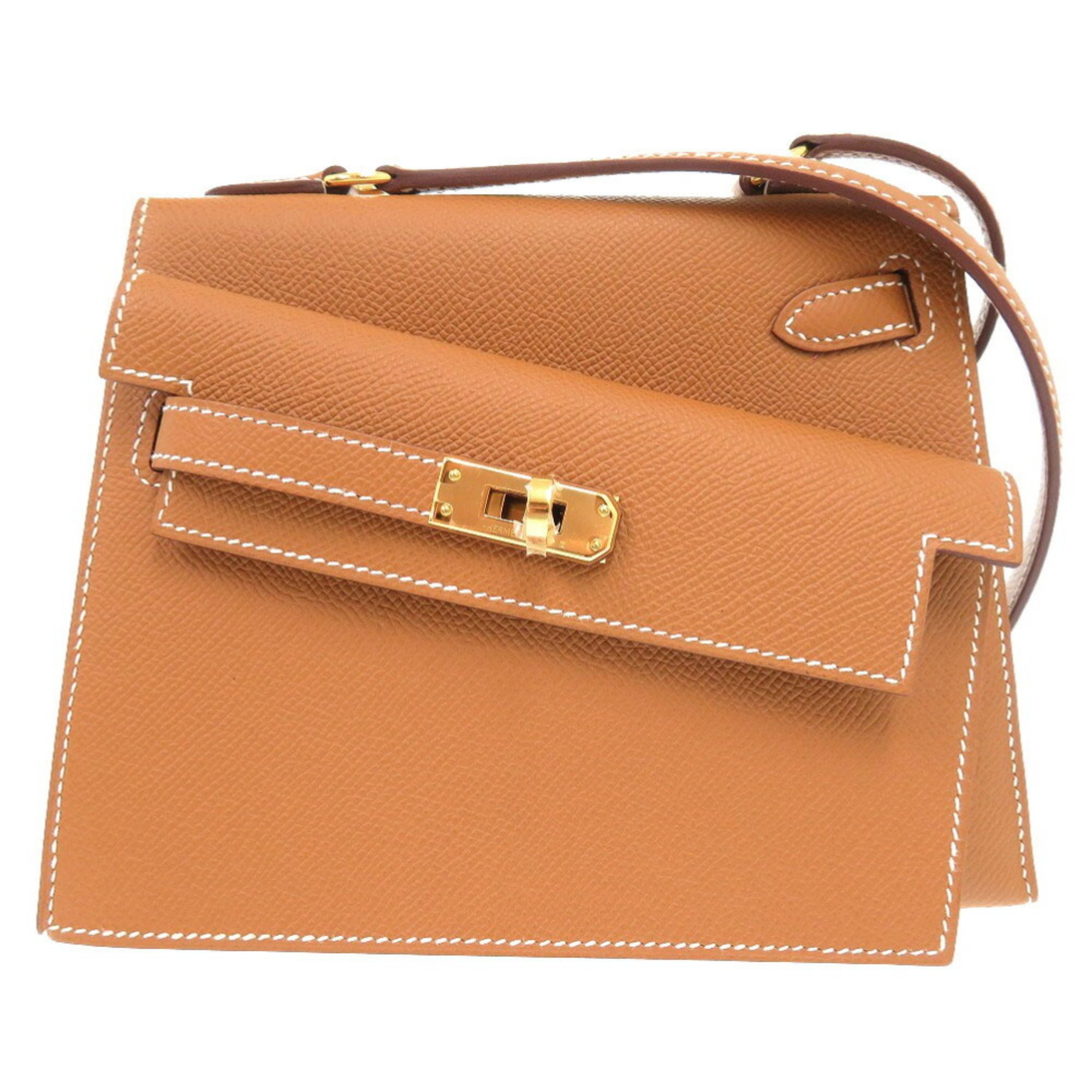 Hermes Kelly 20 Disorderly Outer Stitching Epsom Leather Gold B Stamp (Made in 2023) Shoulder Bag 0447 HERMES