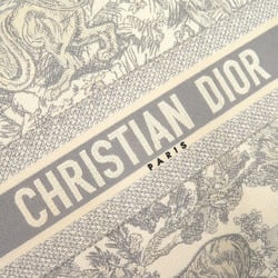 Christian Dior Book Tote Large Bag Canvas Grey 0398Christian