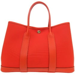 Hermes Garden TPM Toile Officier Negonda Fou Orange B Stamp (Made in 2023) Tote Bag 0612 HERMES