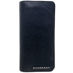 Burberry Leather Black BURBERRY Long Wallet Men's HH-13755