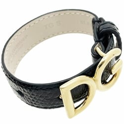 Dolce & Gabbana Bracelet Leather Black BL0045 Size S DOLCE GABBANA D&G TT-13824