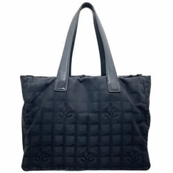 Chanel Tote Bag New Travel Line MM Nylon Jacquard Leather Black A15991 CHANEL CC Coco Mark Shoulder HH-13960