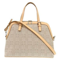 Burberry Handbag Canvas Beige 1791BURBERRY