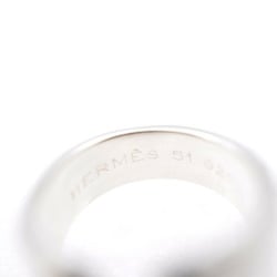 Hermes Mexico Double Silver 925/K18YG Ring #51 Yellow Gold 0230HERMES