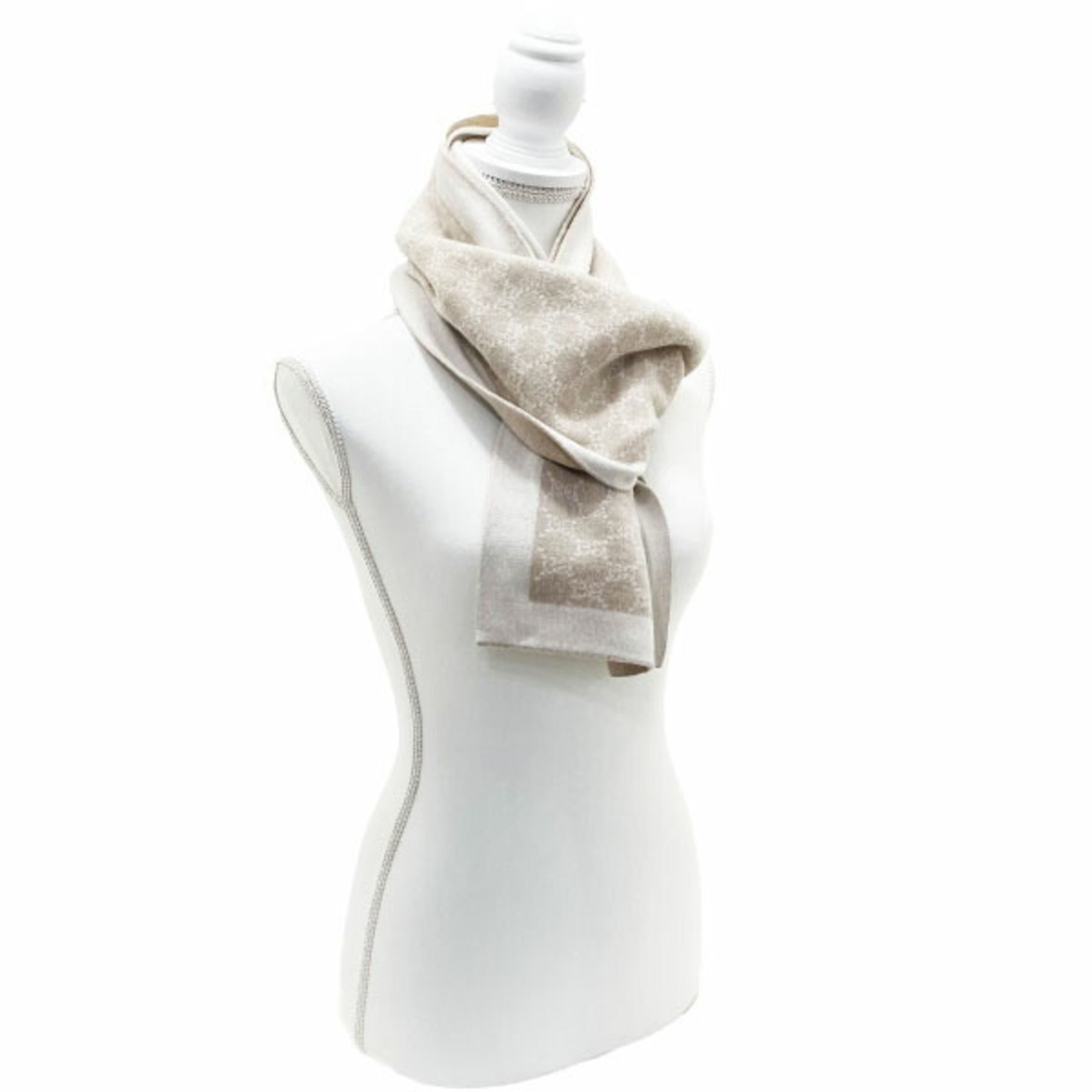 Gucci scarf GG pattern beige GUCCI stole for men and women unisex NMMN-13326