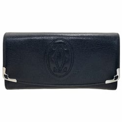 Cartier Long Wallet Marcello de Calf Leather Black L3001295 2C Stitch NN-13964