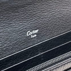 Cartier Long Wallet Marcello de Calf Leather Black L3001295 2C Stitch NN-13964