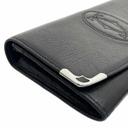 Cartier Long Wallet Marcello de Calf Leather Black L3001295 2C Stitch NN-13964