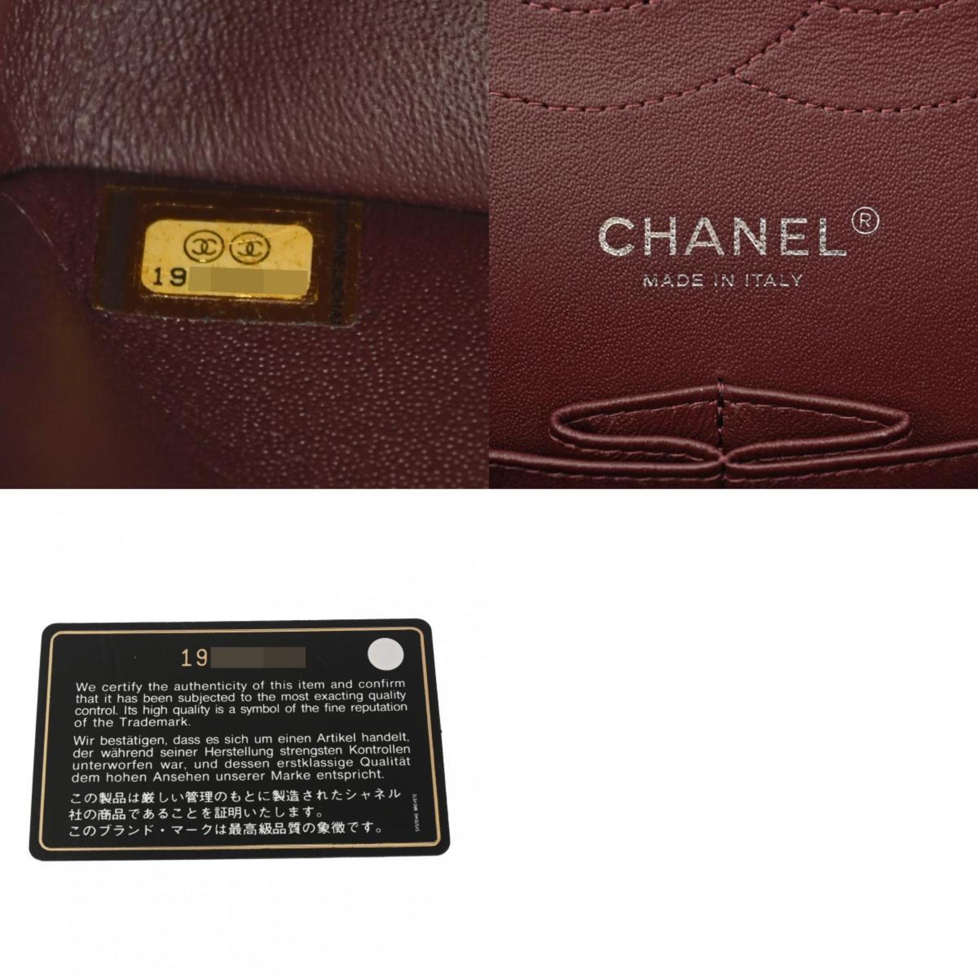 CHANEL Chanel Matelasse Chain Shoulder Double Flap 30cm Black A58600 Women's Caviar Skin Bag