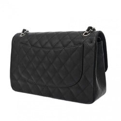 CHANEL Chanel Matelasse Chain Shoulder Double Flap 30cm Black A58600 Women's Caviar Skin Bag