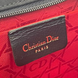 Christian Dior Pouch Cannage Nylon Black Stitch Tick C.Dior HH-13876