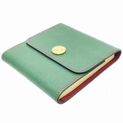 Hermes Sticky Note Case Arajif Post-it Leather Green HERMES Memo Cover HH-13982