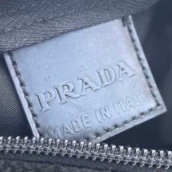 Prada Pouch Triangle Nylon Black PRADA Plate Barrel Tick Pen Case NERO TT-13983