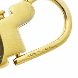 Gucci Key Holder Bamboo Hook Leather Natural Black GUCCI Ring Charm SS-13981