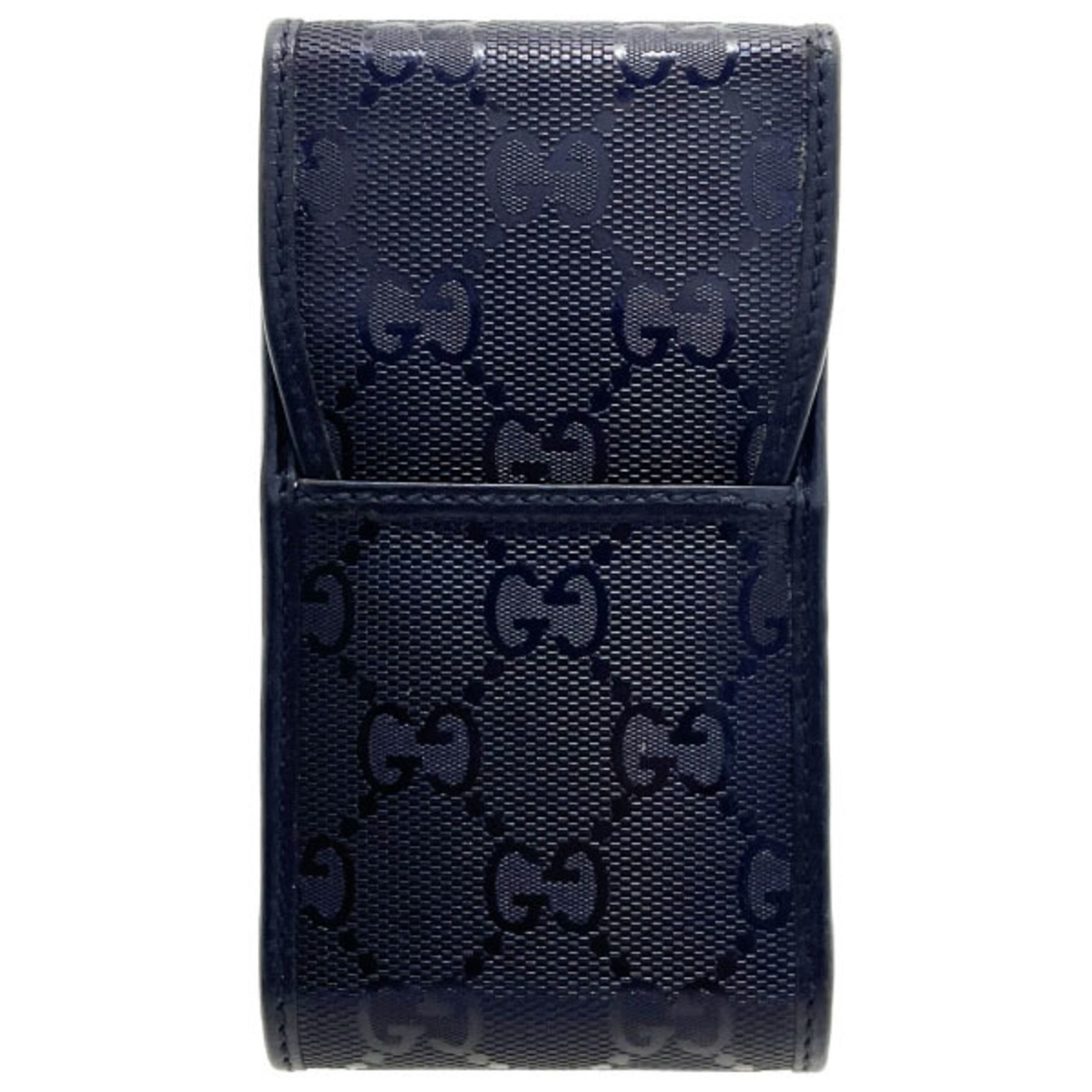 Gucci Cigarette Case GG Imprime PVC Leather Navy 181716 GUCCI iQOS THN-9796