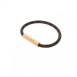 LOUIS VUITTON LV Confidential Brown M8274F Women's Leather Bracelet