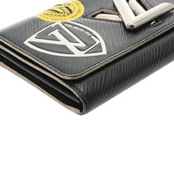 LOUIS VUITTON Epi Portefeuille Twist World Tour Noir M62008 Women's Leather Long Wallet