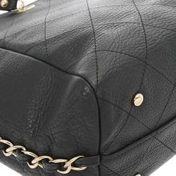 CHANEL Chanel Matelasse Chain Tote Bag Black AS0356 Women's Calfskin Handbag