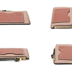 Loewe Coin Card Holder Case C660Z40X04 Pink Beige T-156821