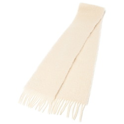 Loewe Anagram Scarf Muffler F655254X01 Mohair & Wool White S-154948