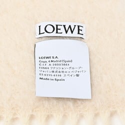 Loewe Anagram Scarf Muffler F655254X01 Mohair & Wool White S-154948