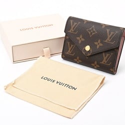 Louis Vuitton LOUIS VUITTON Portefeuille Victorine M62360 Monogram Rose Ballerine S-156876