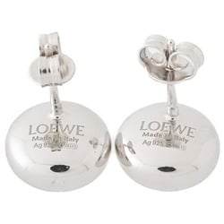 LOEWE Anagram Pebble Stud Earrings J821239X23 Sterling Silver 925 L-156684