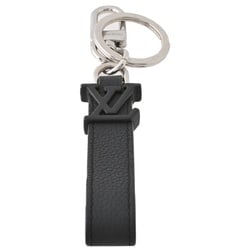 Louis Vuitton LOUIS VUITTON Keychain Dragonne Aerogram Keyring M01194 Leather Black S-156667