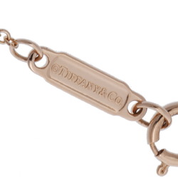 TIFFANY&Co. Tiffany T Smile Necklace Small Diamond Women's K18 Pink Gold