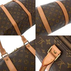 LOUIS VUITTON Louis Vuitton Monogram Keepall Bandouliere 50 Brown M41416 Unisex Canvas Boston Bag