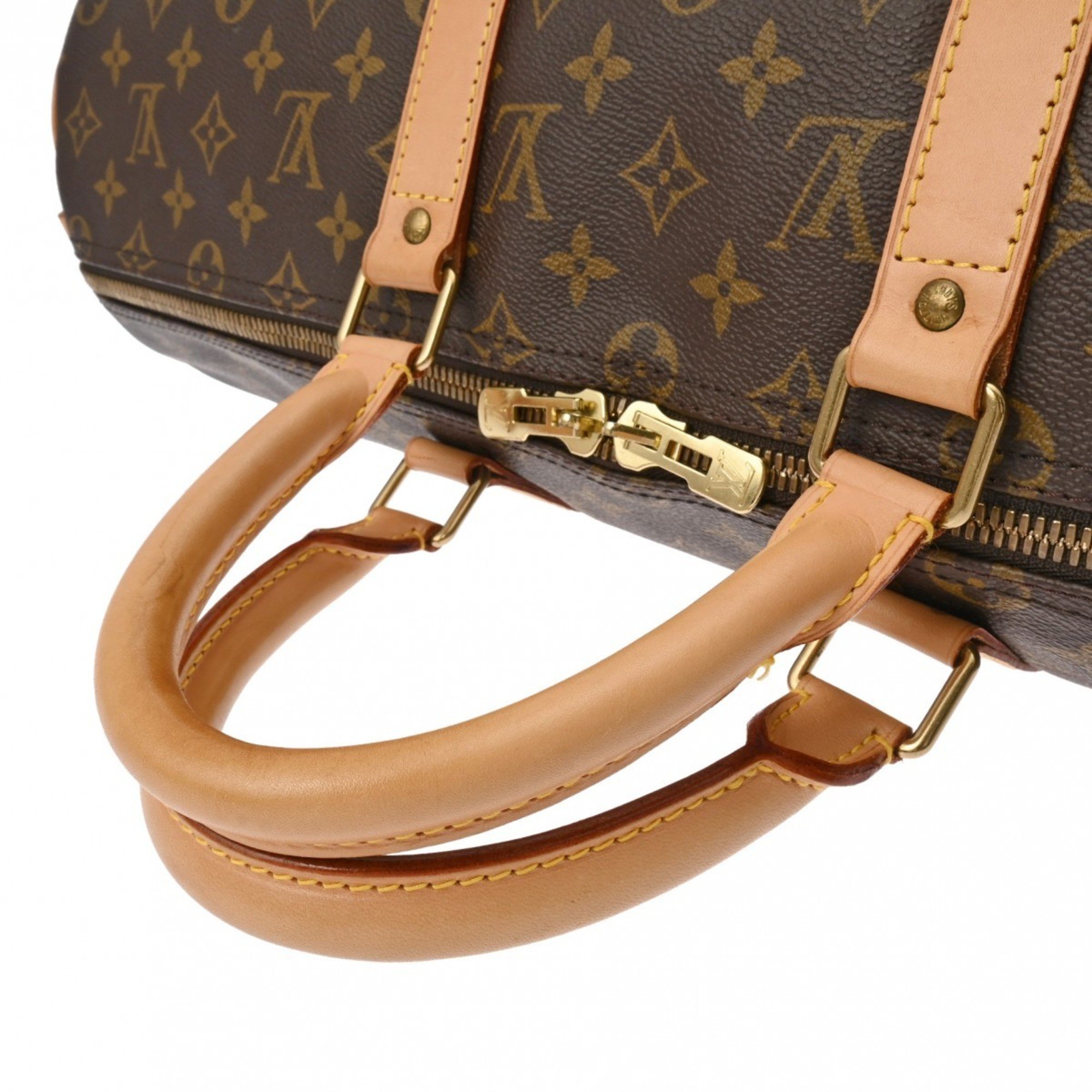 LOUIS VUITTON Louis Vuitton Monogram Keepall Bandouliere 50 Brown M41416 Unisex Canvas Boston Bag