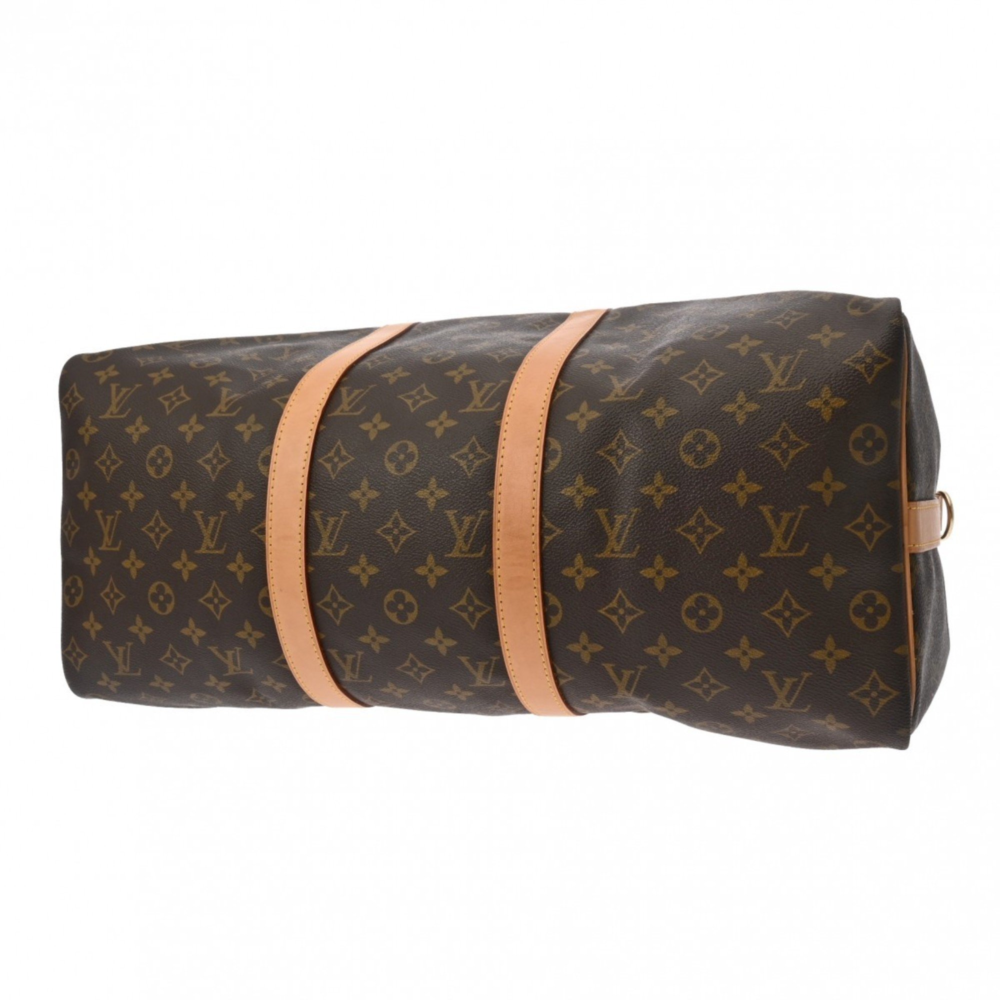 LOUIS VUITTON Louis Vuitton Monogram Keepall Bandouliere 50 Brown M41416 Unisex Canvas Boston Bag