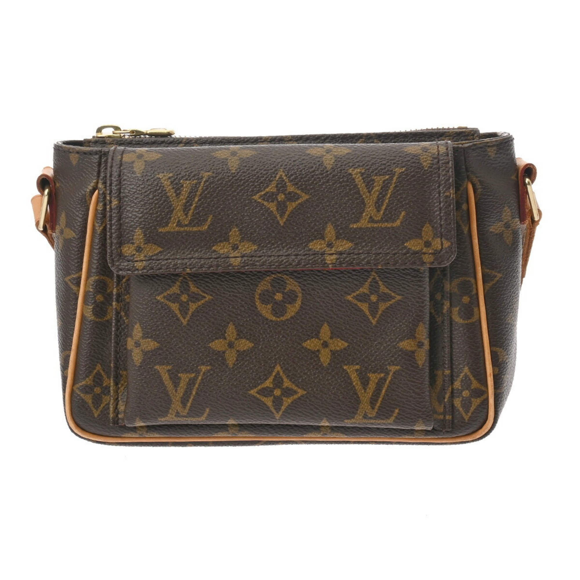 LOUIS VUITTON Louis Vuitton Monogram Vivacite PM Brown M51165 Women's Canvas Shoulder Bag