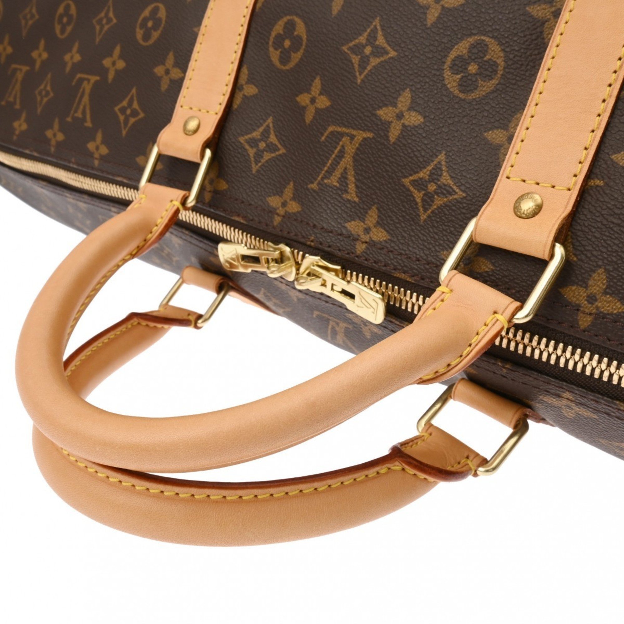 LOUIS VUITTON Louis Vuitton Monogram Keepall Bandouliere 60 Brown M41412 Unisex Canvas Boston Bag