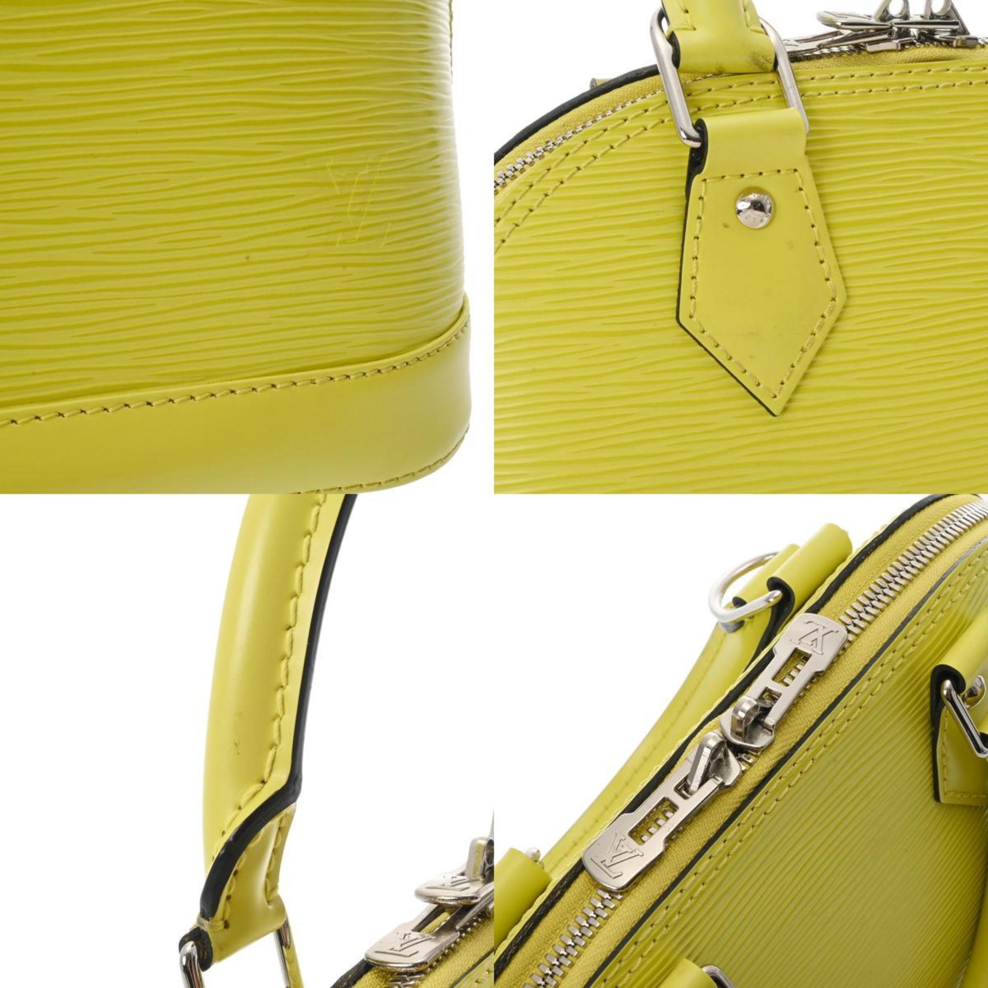 LOUIS VUITTON Louis Vuitton Epi Alma BB Bag Jaune Cedra M57446 Women's Leather Handbag