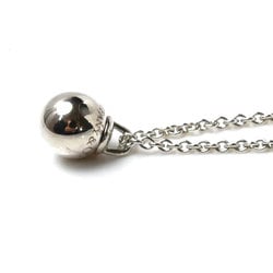 TIFFANY&Co. Tiffany Silver 925 Hardware Ball Pendant Necklace 3.7g 41/46cm Women's