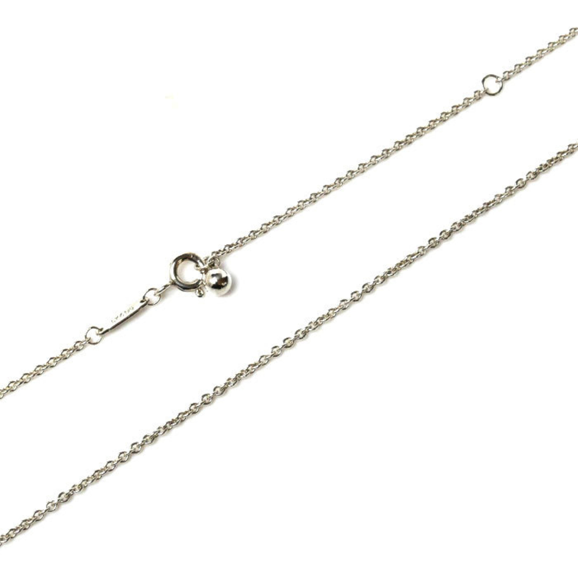 TIFFANY&Co. Tiffany Silver 925 Hardware Ball Pendant Necklace 3.7g 41/46cm Women's