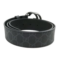 GUCCI Gucci Interlocking G Buckle GG Belt Black 411924 KGDHX 8449 Men's