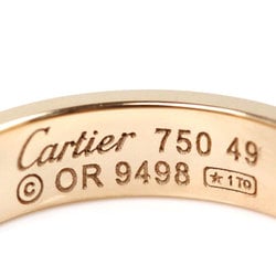 CARTIER K18PG Pink Gold Love 1P Diamond Ring B4050749 Size 9 49 4.3g Women's