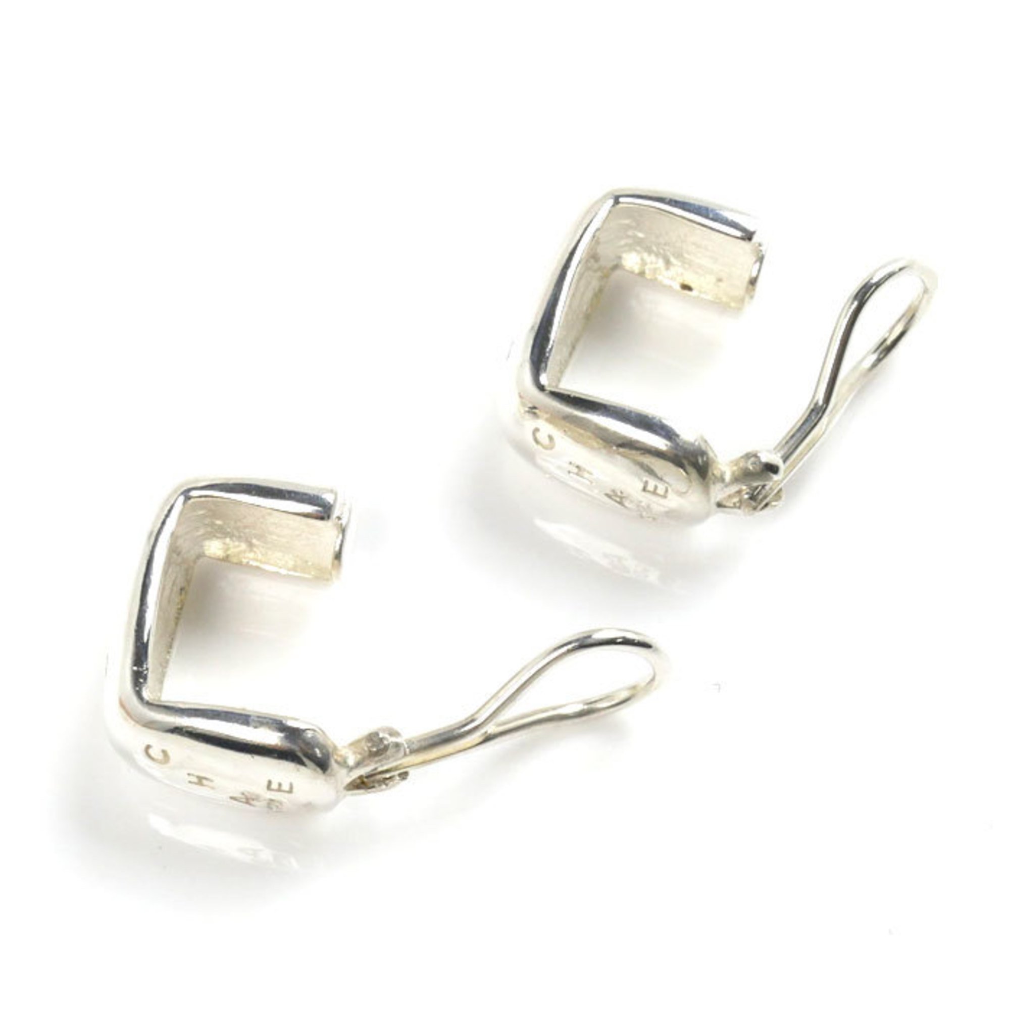 CHANEL Silver 925 Earrings 14.2g for Women