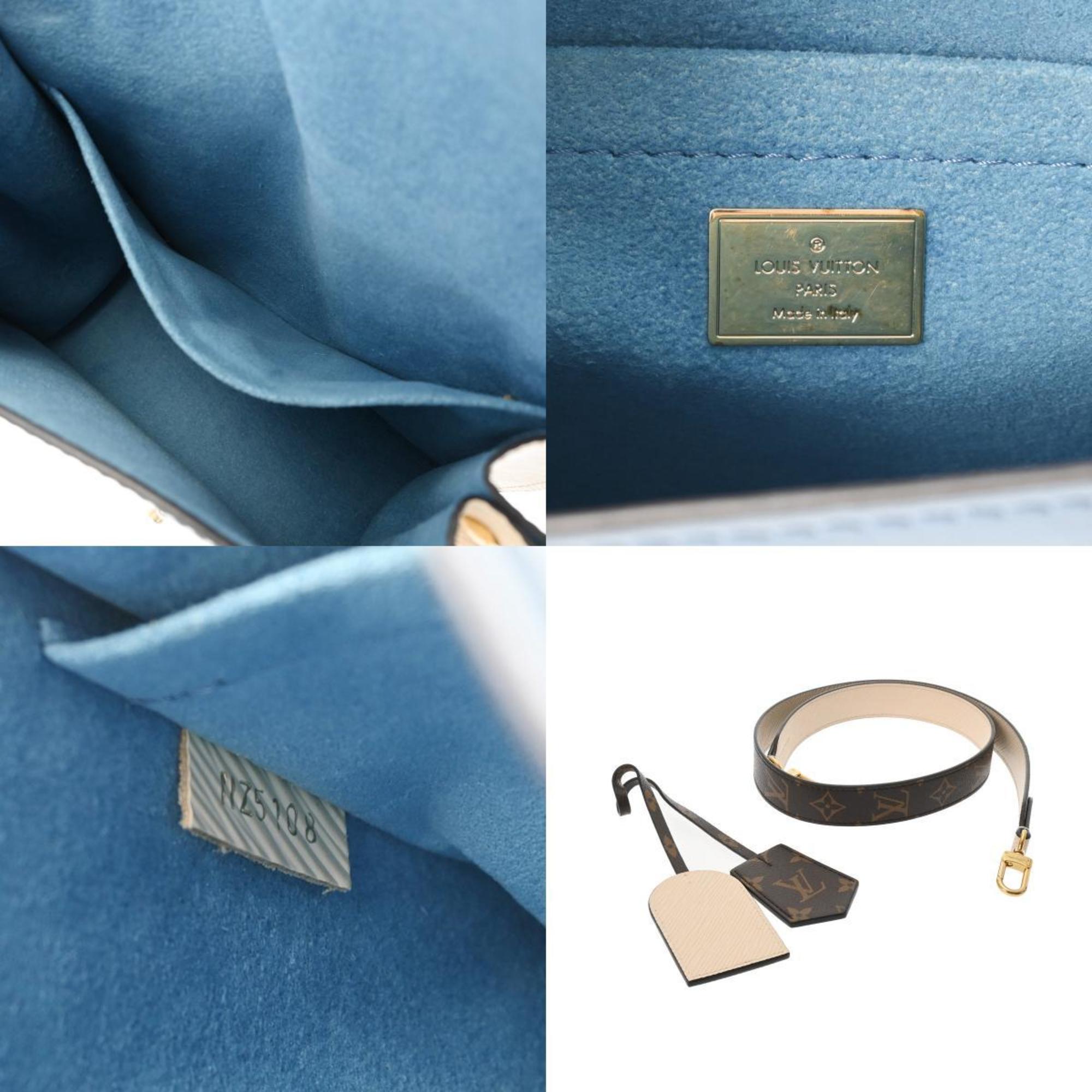 LOUIS VUITTON Vernis Epi Monogram Spring Street PM Blue M90373 Women's Vernis/Leather Handbag