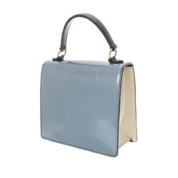 LOUIS VUITTON Vernis Epi Monogram Spring Street PM Blue M90373 Women's Vernis/Leather Handbag