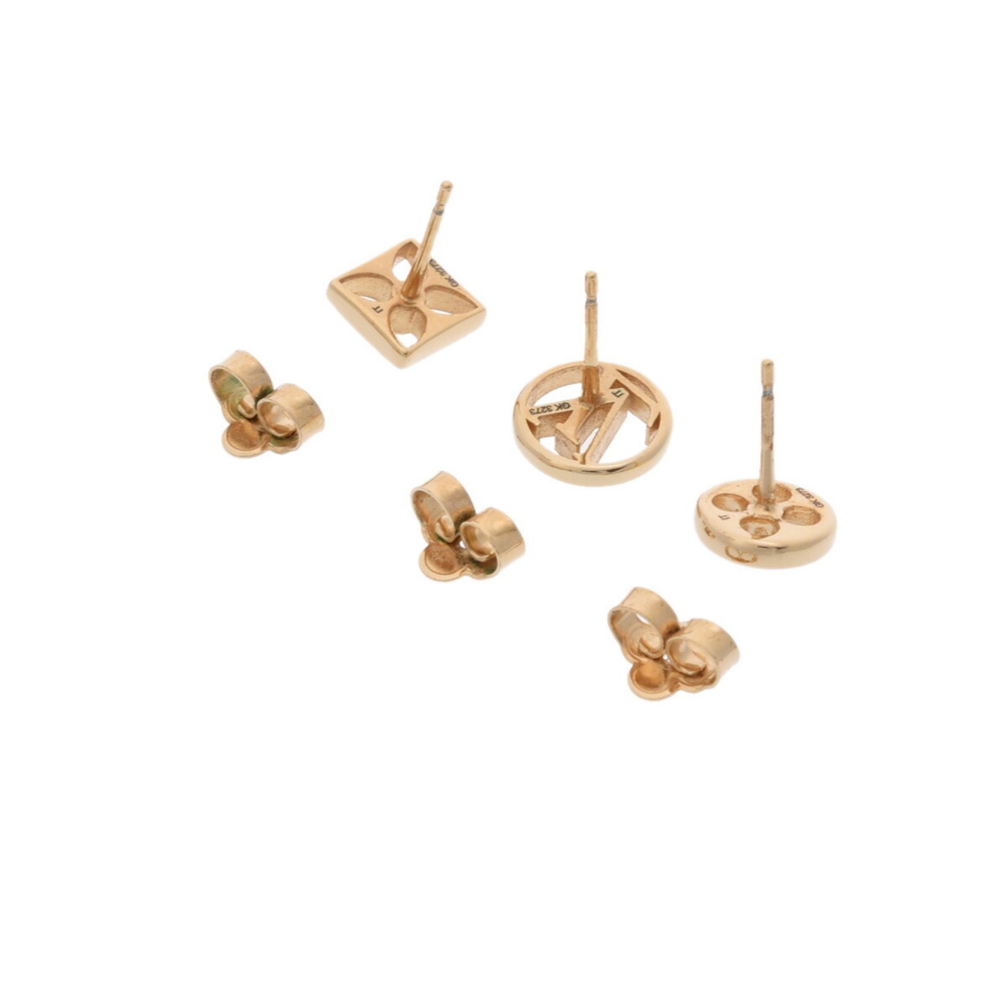 LOUIS VUITTON Louis Vuitton Crazy in Rock Gold M00395 Women's Metal Earrings