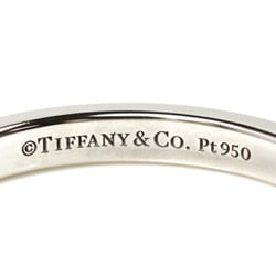 TIFFANY&Co. Tiffany Pt950 Platinum Classic Band 3P Diamond Ring, Diamond, Size 7.5, 3.2g, Women's