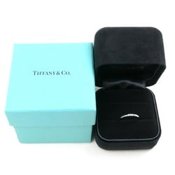 TIFFANY&Co. Tiffany Pt950 Platinum Classic Band 3P Diamond Ring, Diamond, Size 7.5, 3.2g, Women's