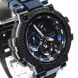 CASIO G-SHOCK Radio-controlled watch, solar, black, blue, MTG-B1000XB-1AJF, men's