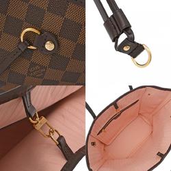 LOUIS VUITTON Damier Neverfull MM Brown Rose Ballerine N41603 Women's Canvas Tote Bag