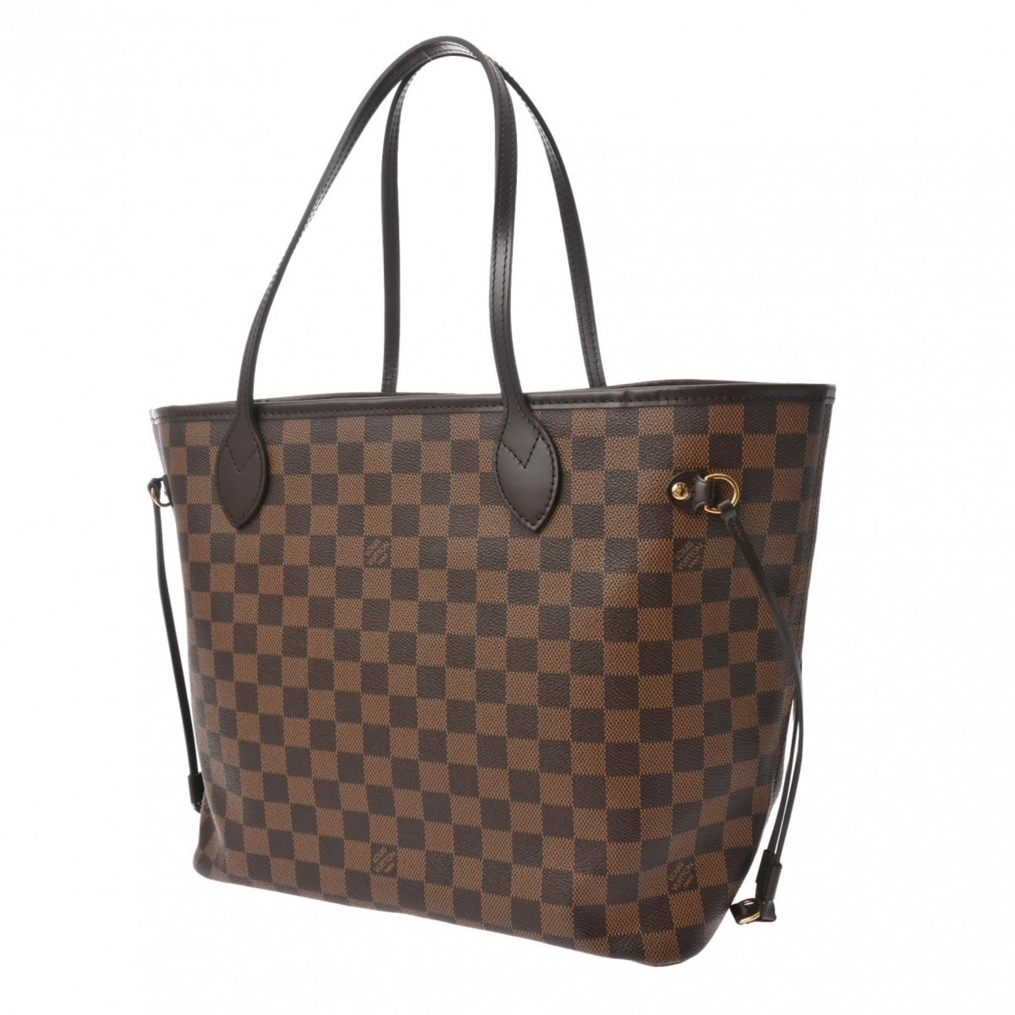 LOUIS VUITTON Damier Neverfull MM Brown Rose Ballerine N41603 Women's Canvas Tote Bag