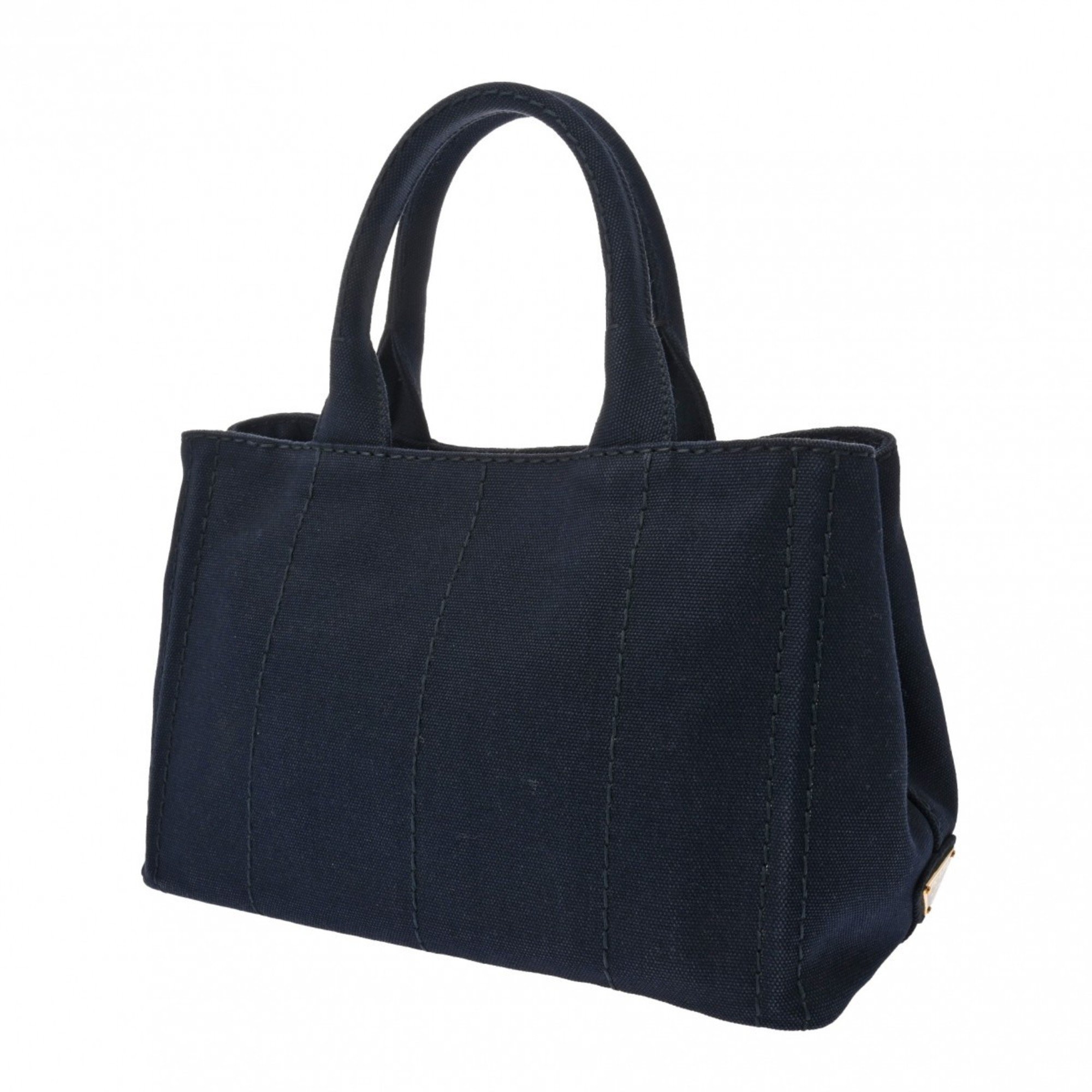 PRADA Prada Canapa Navy 1BG439 Women's Canvas Handbag