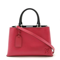 LOUIS VUITTON Epi Kleber PM Handbag Shoulder Bag Hot Pink Noir Black M51347